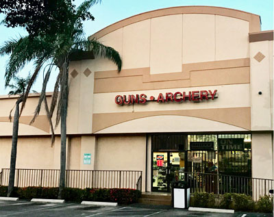 South Florida Safes showroom located inside Gator guns.